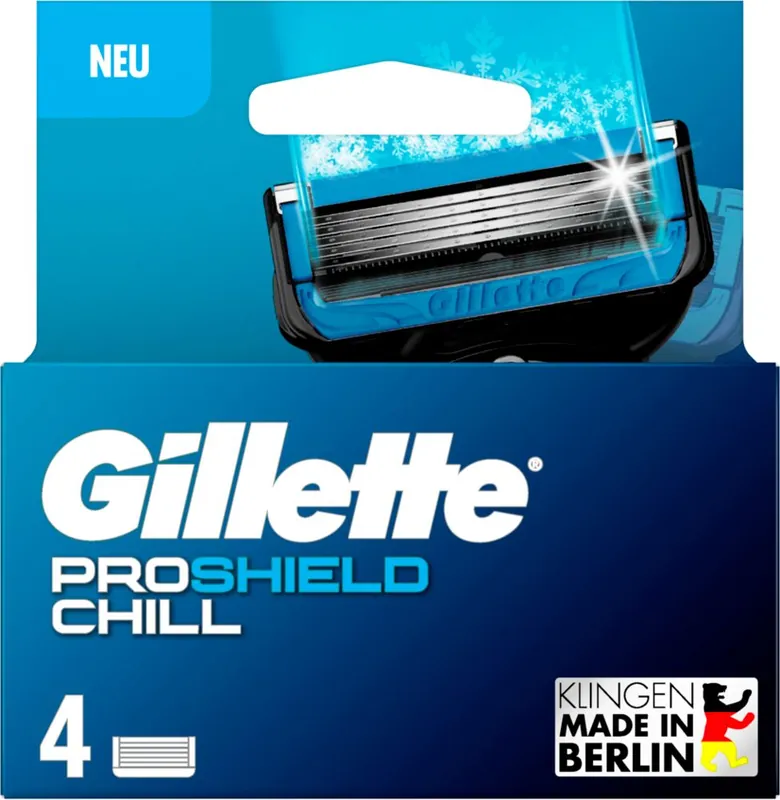 Gillette Proshield Chill Klingen 4er Zertifiziert