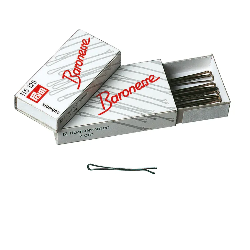 Baronesse Haarklemmen - 4 cm Schwarz Markenprodukt