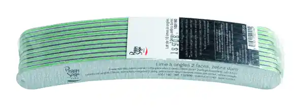 Peggy Sage 2-seitige Bananenförmige Nagelfeile weiß 100/180 Echt