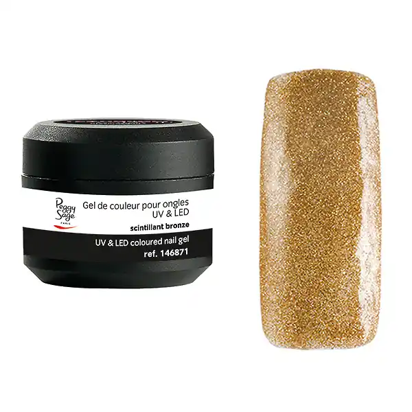 Schnäppchen Farbiges UV & LED Gel mit Pailletten / Glitzer 5g dolly pretty