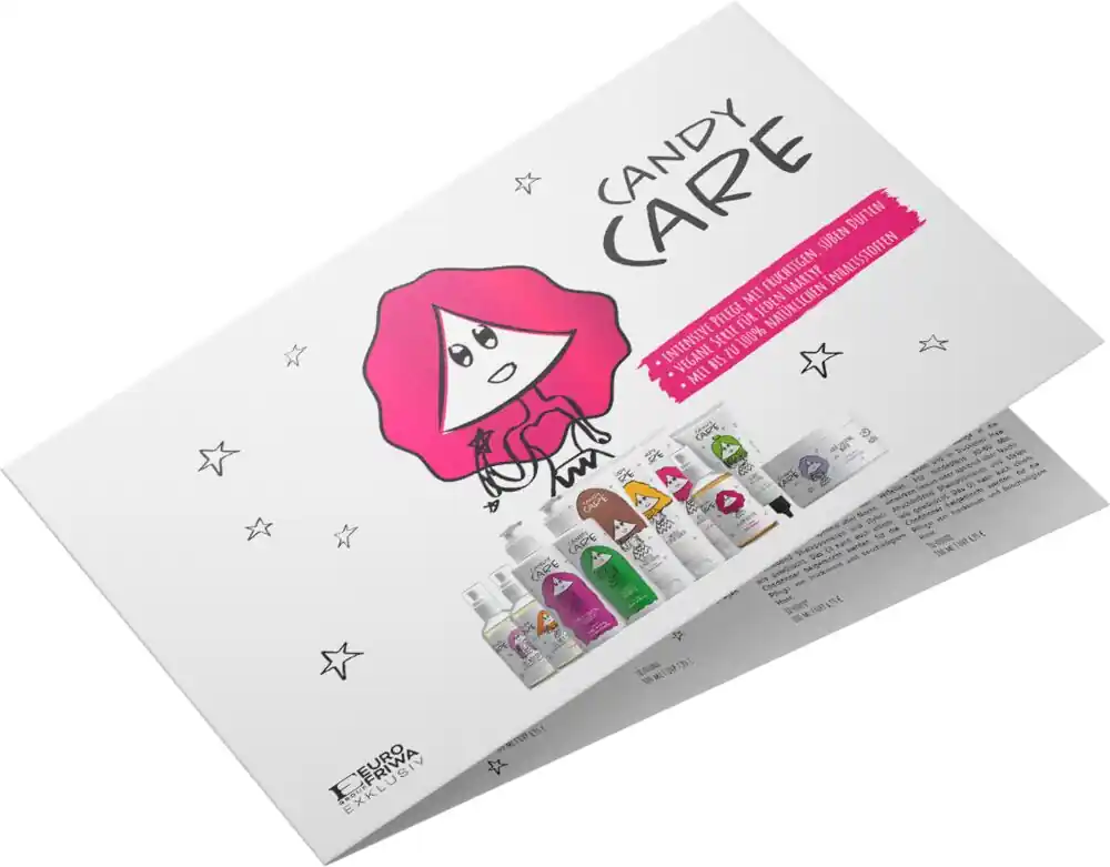 Günstig Candy Care Faltblatt DIN A4