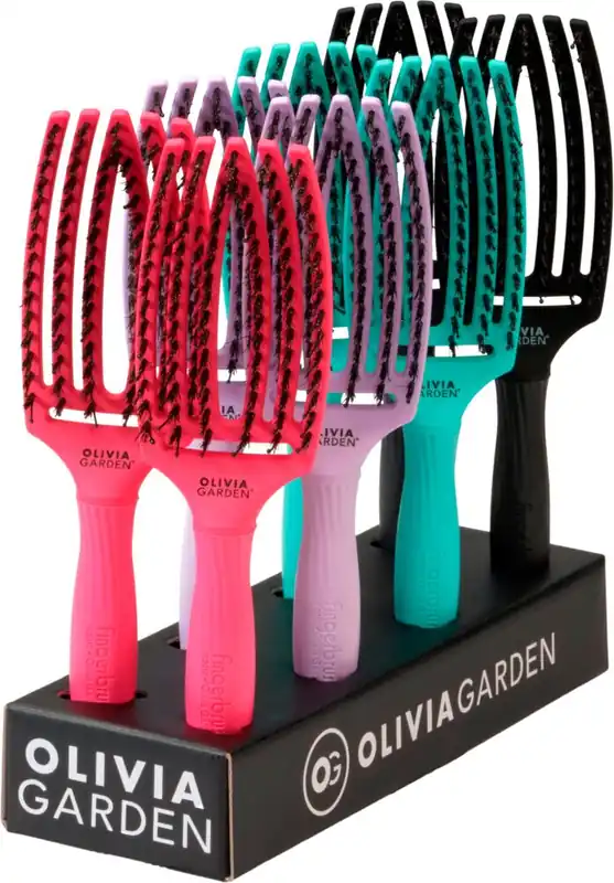 Bestseller Olivia Garden Fingerbrush Combo Bürstendisplay hot pink/ lavendel/ mint/ schwarz