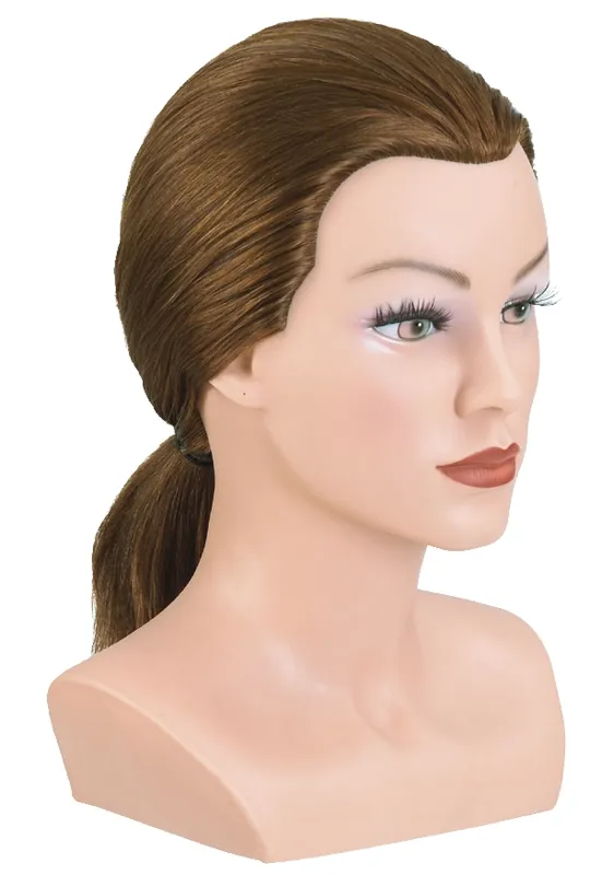 Bergmann Frisierkopf Echthaar Bergmann Lady 20-25cm blond Preis Gesenkt