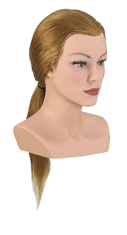 Sichere Zahlung Bergmann Frisierkopf Echthaar Lady Medium 40-45cm blond