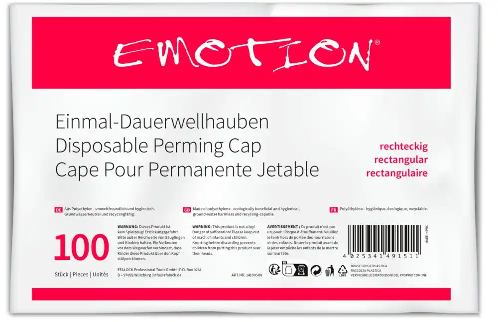 Schneller Versand Efalock Einmal-Dauerwellhauben 100 Stück (dreieckig oder rechteckig) dreieckig