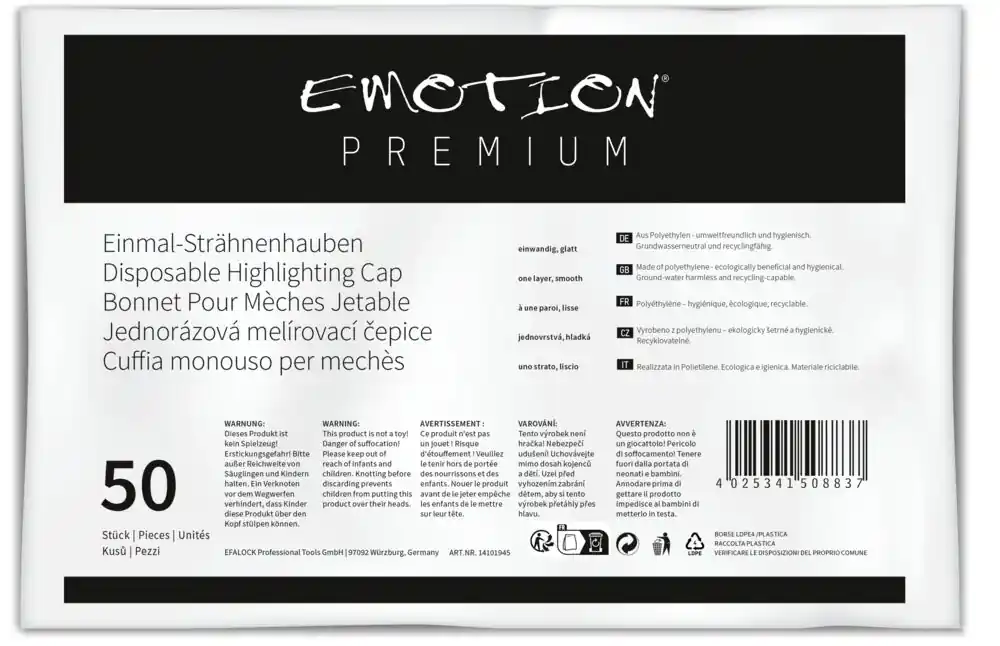 Efalock Einmal-Strähnenhauben Premiumqualität (ein- oder doppelwandig) doppelwandig Markenprodukt