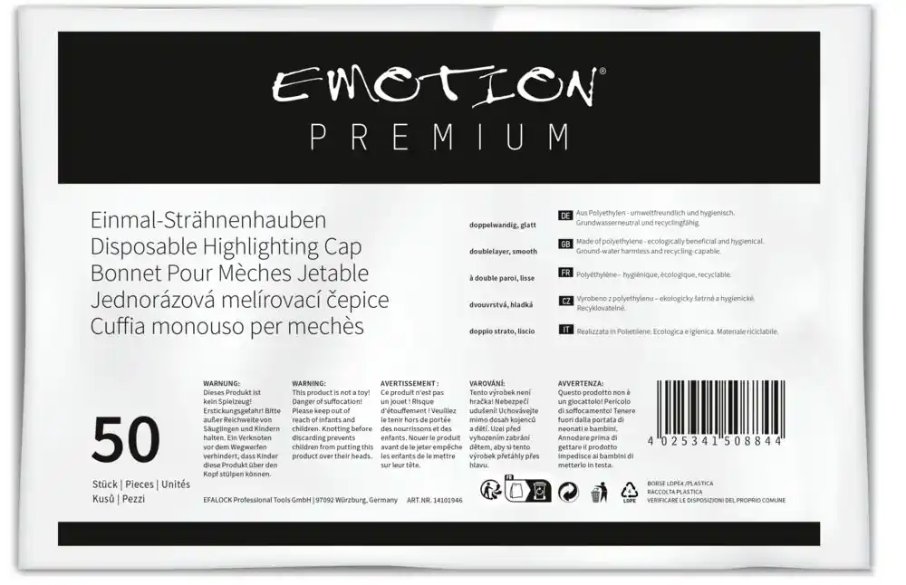 Efalock Einmal-Strähnenhauben Premiumqualität (ein- oder doppelwandig) doppelwandig Neue Ware
