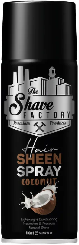 The Shave Factory Hair Sheen Spray 500ml (Glanzspray mit Duft) Coconut Direktkauf