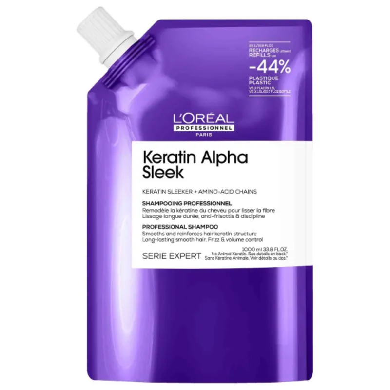 Meistverkauft Loreal Serie Expert Keratin Alpha Sleek Shampoo (Haarglättung)