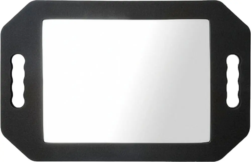 The Shave Factory Black Foam Mirror (Stossfester Friseur Handspiegel) Schnäppchen