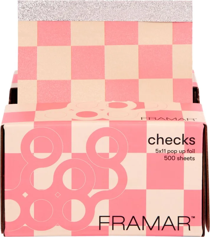 Framar Pop Up Foil Checkered 500 Blatt Strähnenfolie Neue Kollektion