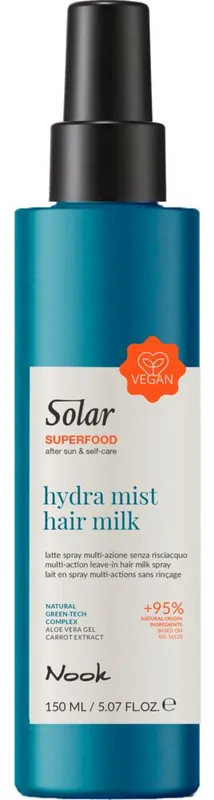 Nook Solar Superfood Hydra Mist Hair Milk 150 ml (After-Sun Leave-in Spray) Solange Der Vorrat Reicht