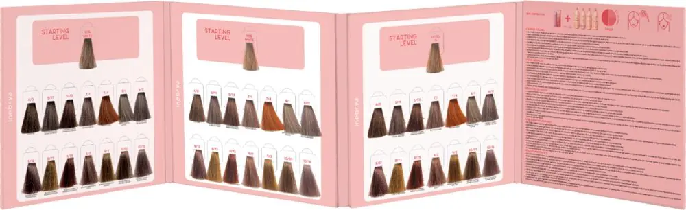 Inebrya Professional Demi Color (Intensivtönung) Farbkarte Abverkauf