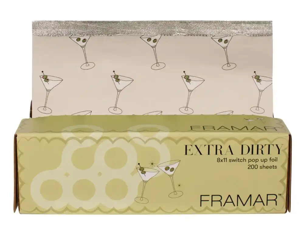 Framar Pop Up Foil Extra Dirty 200 Blatt (20 x 28 cm Strähnenfolie) Neue Ware