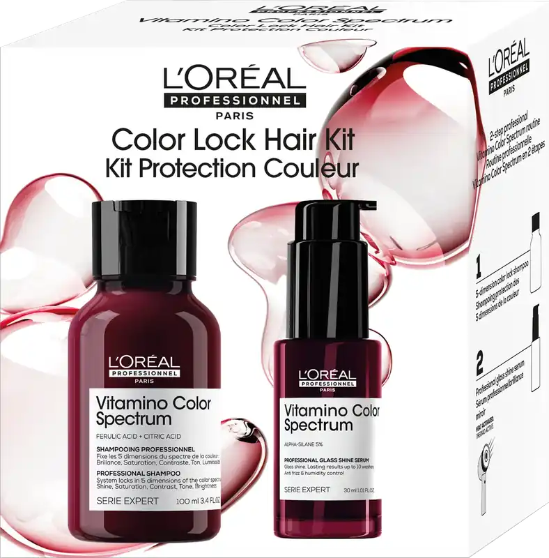 Solange Der Vorrat Reicht Loreal Professionnel Serie Expert Vitamino Color Spectrum Set: Shampoo + Leave-in