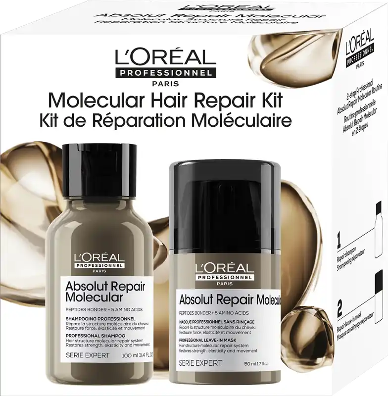 Loreal Professionnel Serie Expert Absolut Repair Molecular Set: Shampoo +Leave-in Creme Meistverkauft