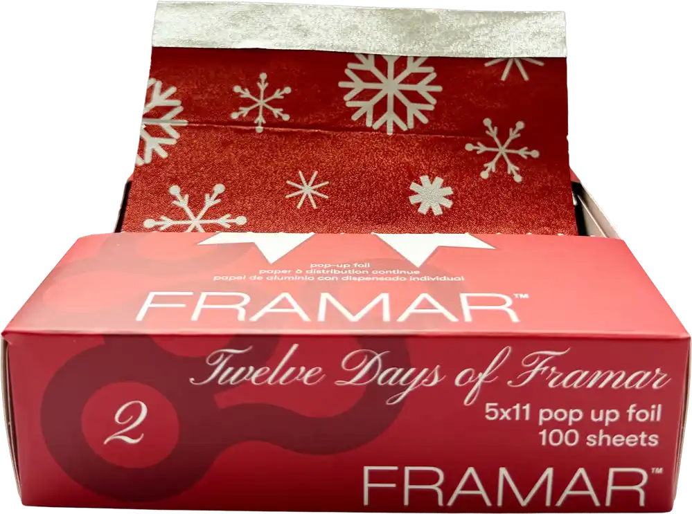 Mega-Angebot Framar Strähnenfolie 100 Blatt (Christmas-Edition) Bow & Mistletoe