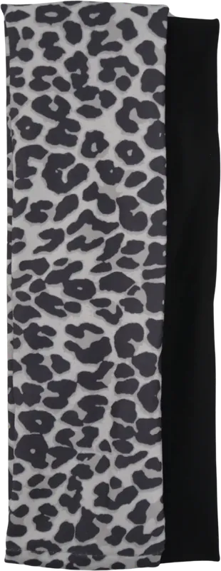 Echt Haarband mit Leoprint und schwarz 2 Stück