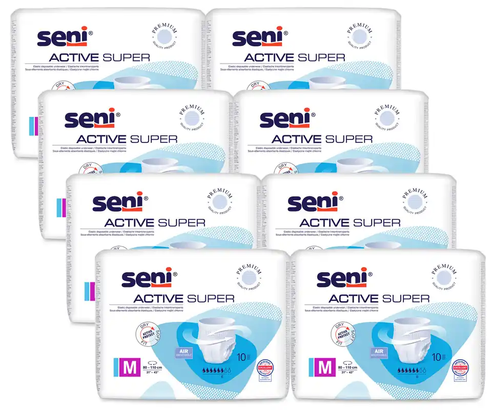 SENI Active SUPER - Inkontinenz-Pants MEDIUM | 8x10 (80) Stück Online Kaufen
