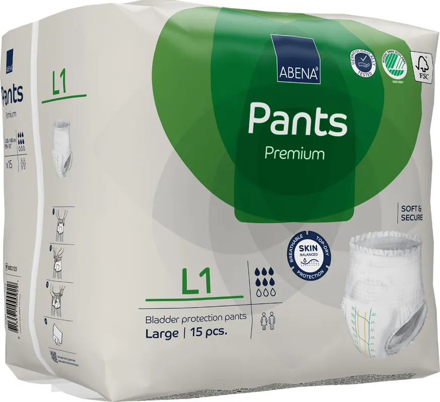 ABENA Pants Premium Large (L1) 15 St. Packung Mega-Angebot