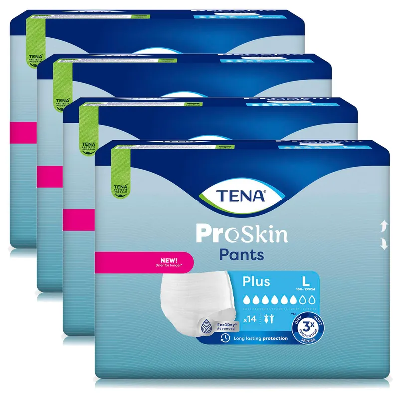 TENA ProSkin Pants PLUS Large (L) - 4x14 Stück Neu Im Sortiment