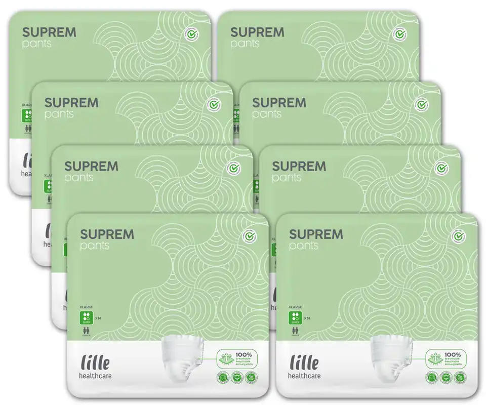 LILLE Suprem Pants - SUPER - (Inkontinenzslip) Gr. Extra Large (8x14) 112 Stück Markenware