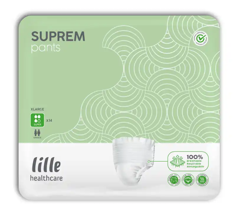 LILLE Suprem Pants - SUPER - (Inkontinenzslip) Gr. Extra Large 14 Stück Einzelpack Sonderaktion