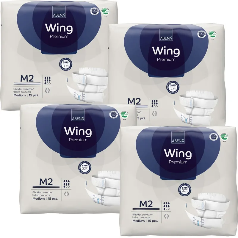 Schneller Versand ABENA WING Medium M2 - Inkontinenz-Vorlage mit Gürtel - 4x15 Stück