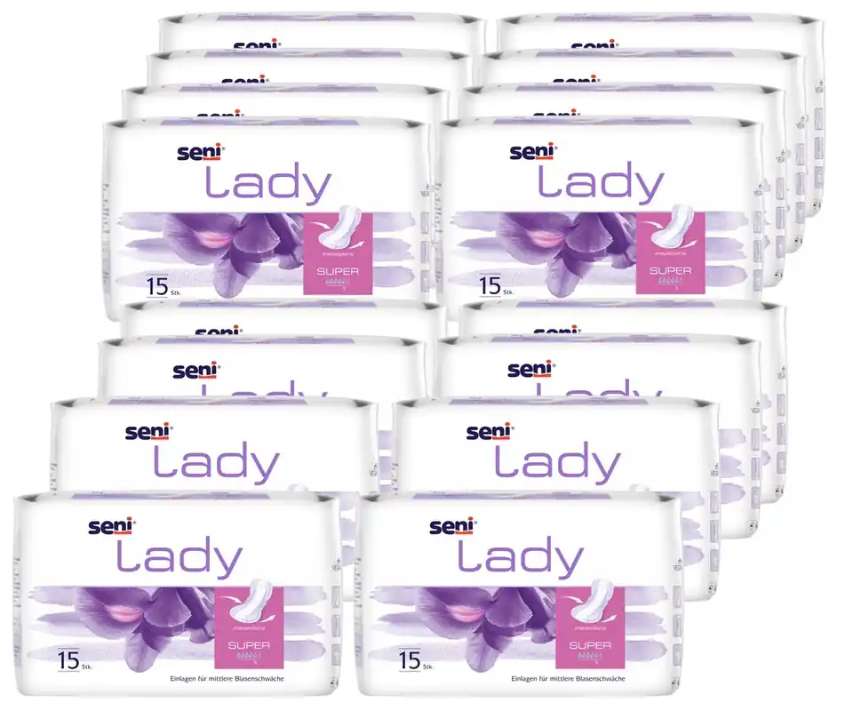 SENI Lady SUPER - 800ml Saugleistung - 16 x 15 Stück Highlight
