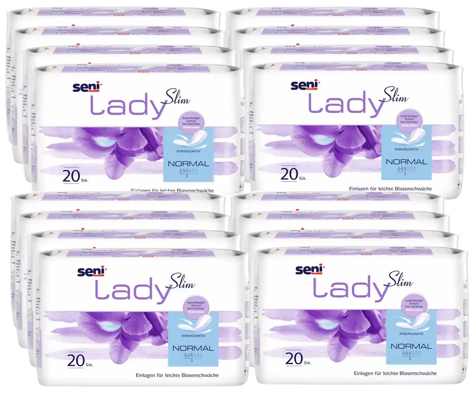 SENI Lady Slim NORMAL - 360ml Saugleistung - 18 x 20 Stück Saisonangebot