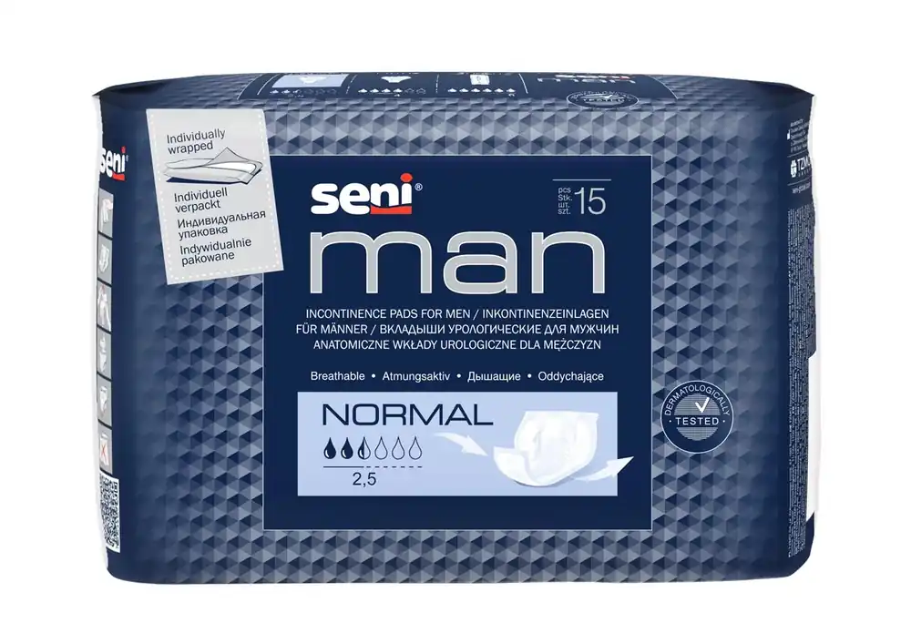 SENI Man NORMAL - Herrenvorlagen - 15 Stück Einzelpack Neuheit