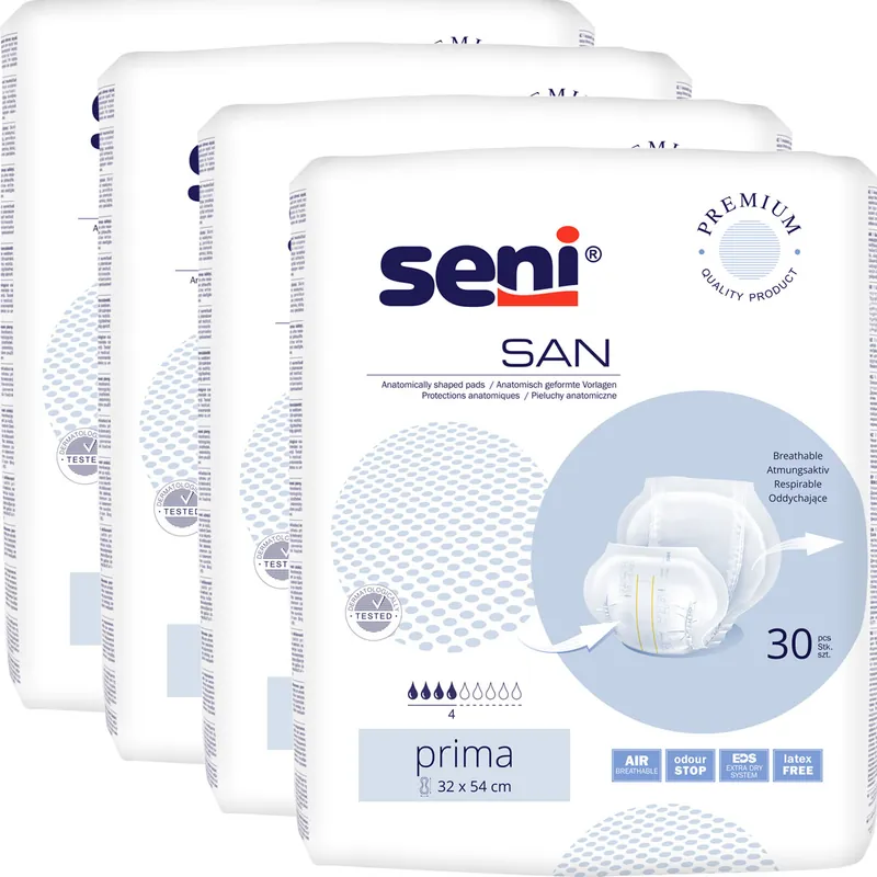 Seni SAN PRIMA - anatomische Vorlagen - 120 (4x30) Stück Günstig
