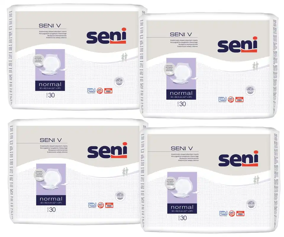 San Seni V NORMAL - anatomische VLIES Vorlagen - 120 (4x30) Stück Sofort Bestellen