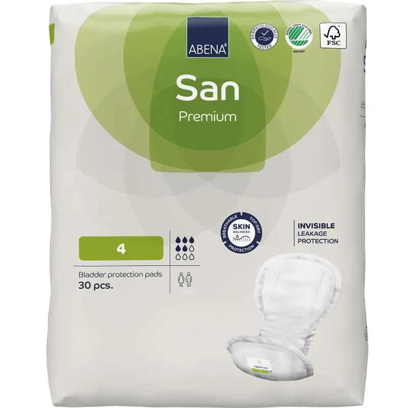 ABENA San PREMIUM 4 - luftdurchlässige Einlagen - 800ml (30 St. Packung) Ausverkauf