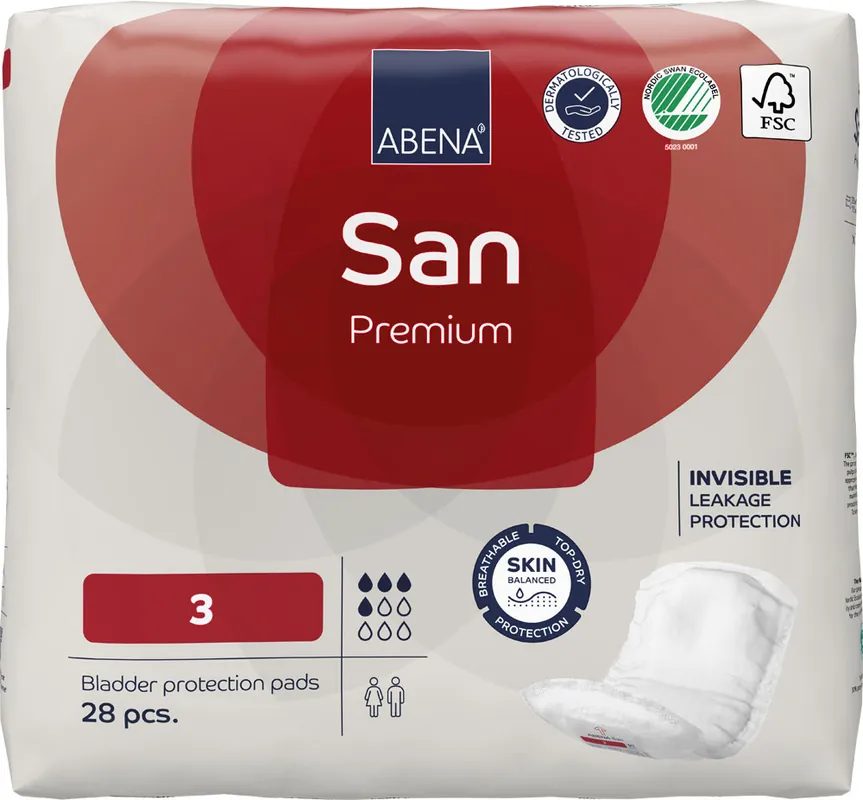 Top-Seller ABENA San PREMIUM 3 - luftdurchlässige Einlagen - 500ml (28 St. Packung)