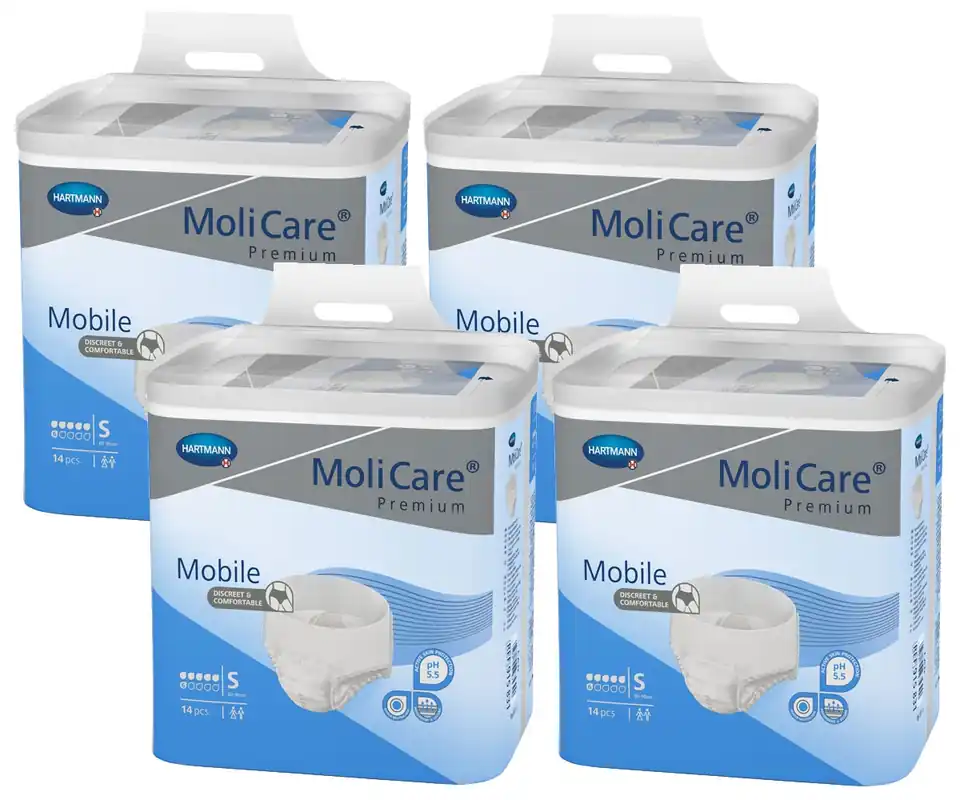 Markenware HARTMANN MoliCare® Premium Mobile 6Tr. - Ink.Hose - S - 4x14 Stück