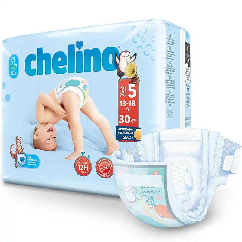 Chelino Design- Windeln (T5) JUNIOR 13-18kg 30 Stück Einzelpack Preiswert
