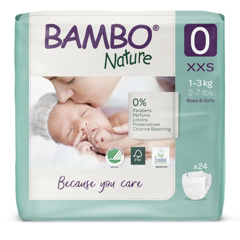 Echt Bambo PREMATURE - Frühchen Windeln 1-3 Kg - 24 Stück Einzelpack