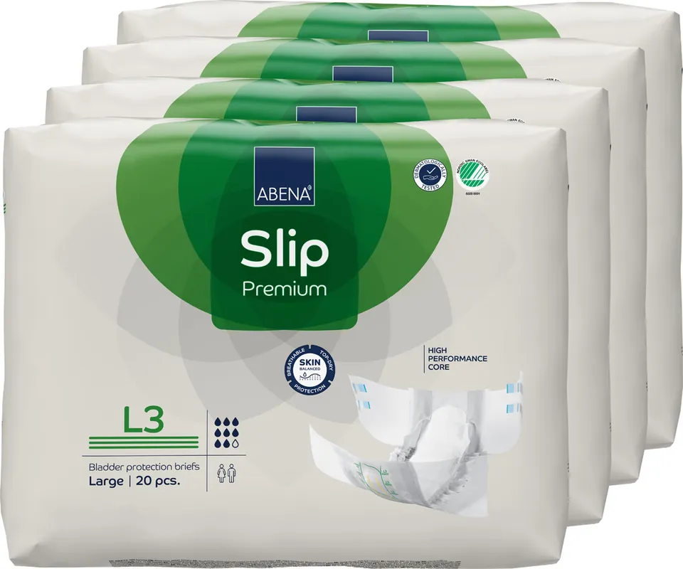 Heißes Angebot ABENA Slip Premium Gr. L3 - Inkontinenzwindeln (4x20 Stück)