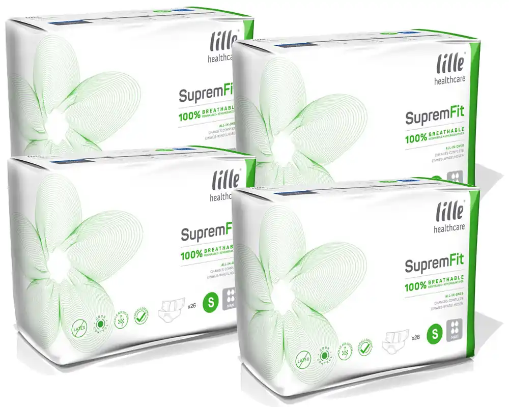 Sichere Zahlung LILLE Suprem Fit - MAXI - Inkontinenzwindeln - SMALL (S) - 80 Stück Karton