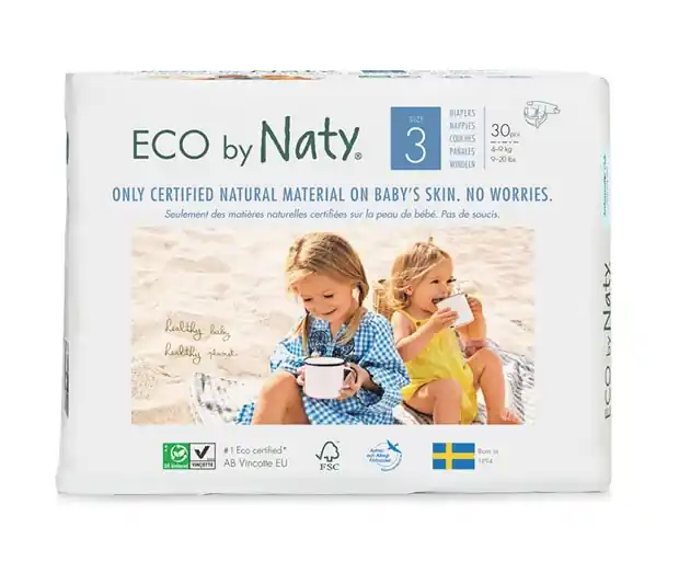 Mega-Angebot Eco by NATY - Ökowindeln Größe 3 Midi 4-9 Kg, 30 St. Einzelpack