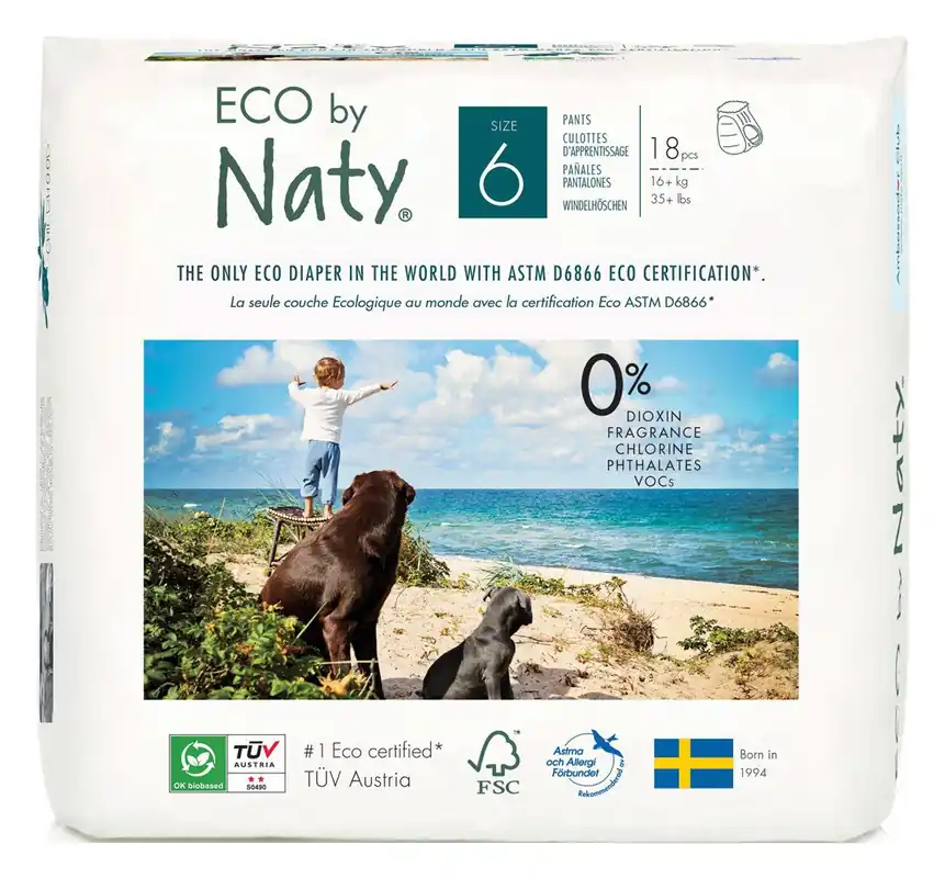 Sale NATY Öko-Windelhöschen (Pants) Größe 6 XL ab 18+ Kg, 18 Stück