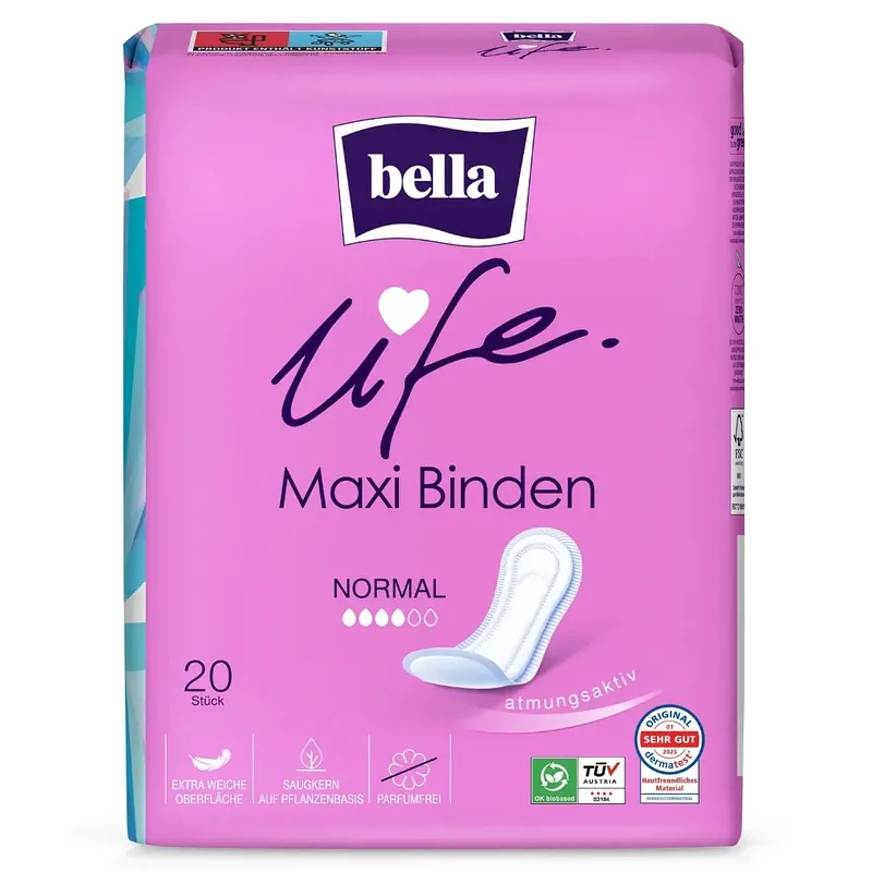Bella Maxi - klassische Damenbinden - NORMAL - 20 St. Pack Schnäppchen