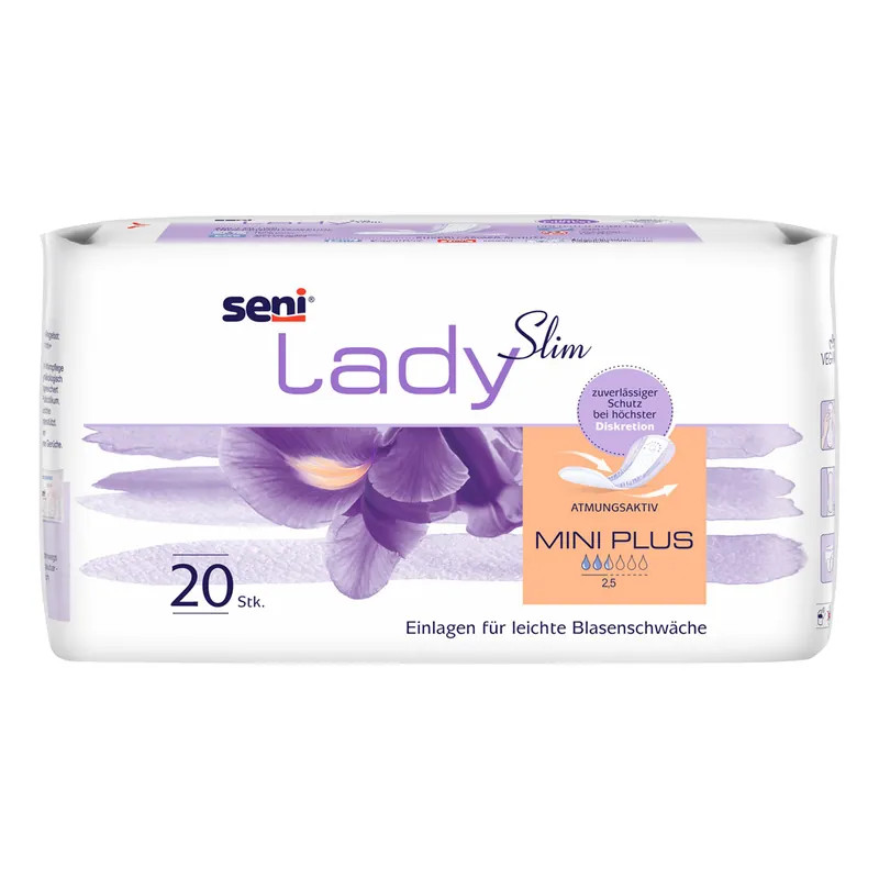SENI Lady Slim MINI PLUS - 300ml Saugleistung - 20 Stück Pack Rabatt