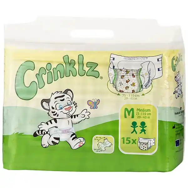 Crinklz Windeln "Original" mit lustigen Bärchen Motiven - Medium (M) Begrenztes Angebot