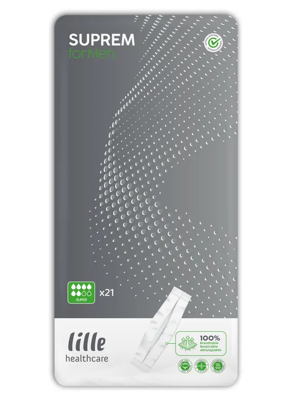 LILLE Suprem For Men - SUPER - Inkontinenz Herrenvorlage - 21 Stück Packung Markenware