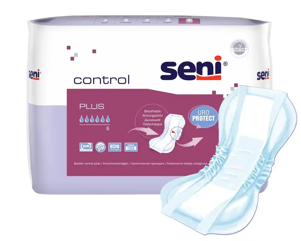 SENI Control PLUS - Inkontinenzeinlagen - 15 Stück Einzelpack Neu