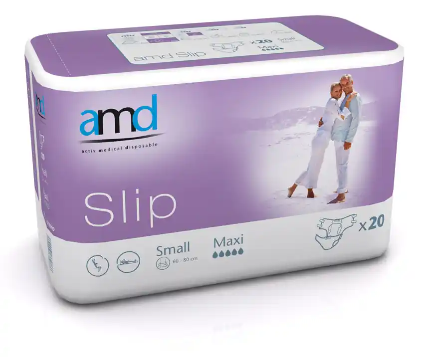 Sonderaktion AMD SLIP - (MAXI) - Inkontinenzwindeln - Gr. Small (S) - 20 Stück