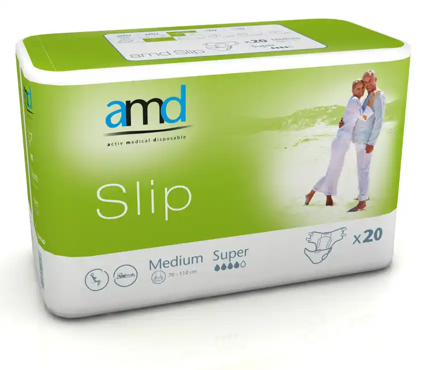 AMD SLIP - (SUPER) - Inkontinenzwindeln - Gr. Medium (M) - 20 Stück Direkt Vom Hersteller