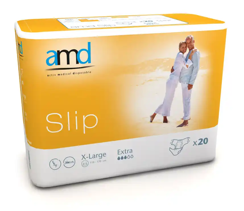 AMD SLIP - (EXTRA) - Inkontinenzwindeln - Gr. X-Large (XL) - 20 Stück Ausverkauf